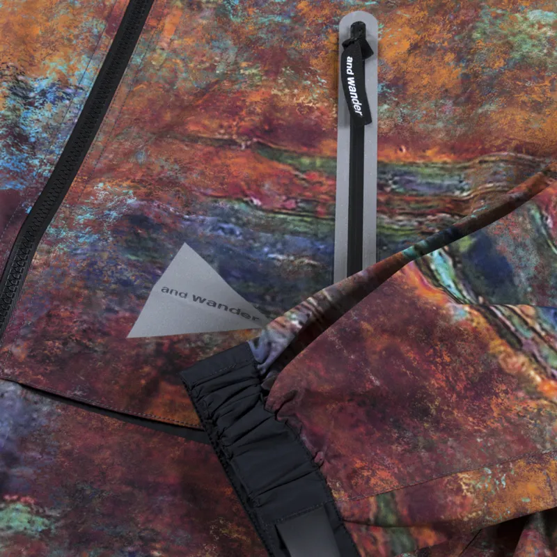 And Wander Pertex Printed Waterproof Jacket Multi-10