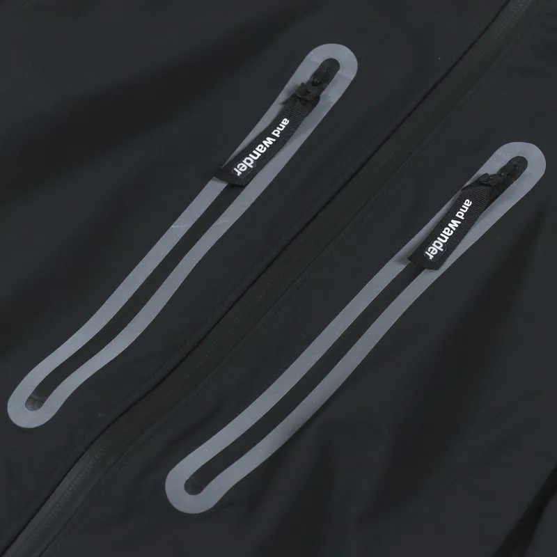 And Wander Pertex Shield Rain Jacket Black-7