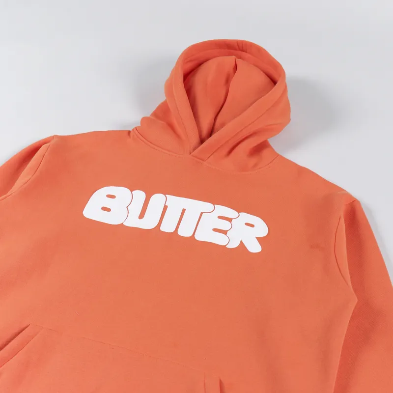 Butter Goods Puff Rounded Pullover Hoodie Orange-2