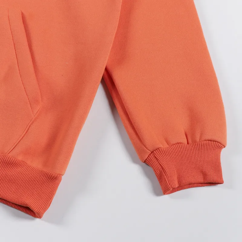 Butter Goods Puff Rounded Pullover Hoodie Orange-5