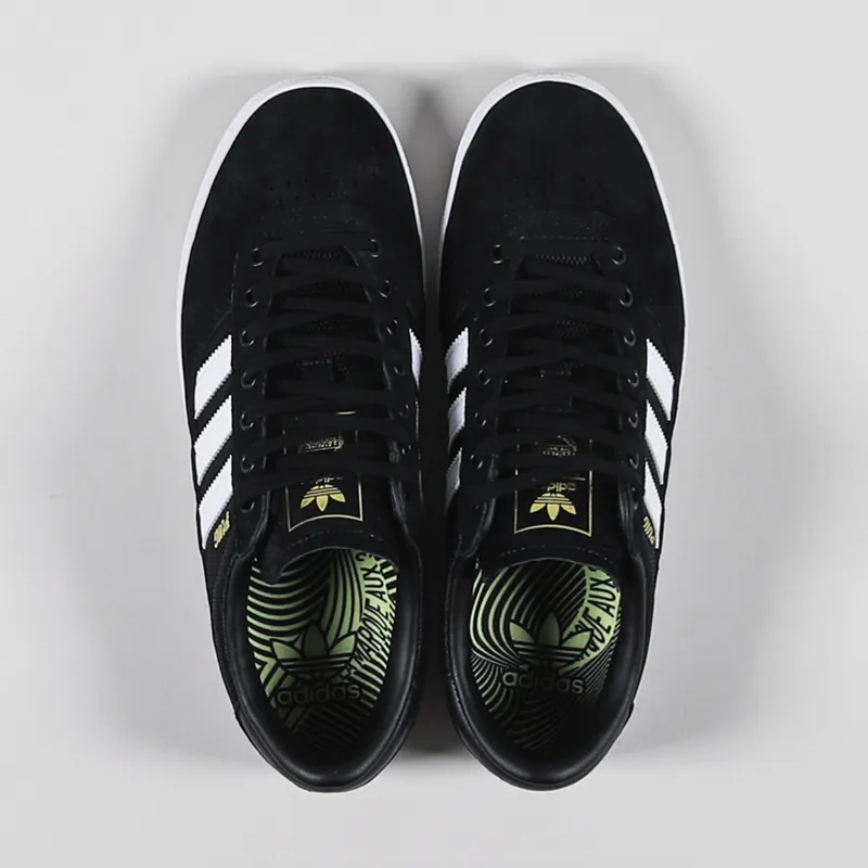 Adidas Skateboarding Puig Indoor Shoes Black White Lime-2