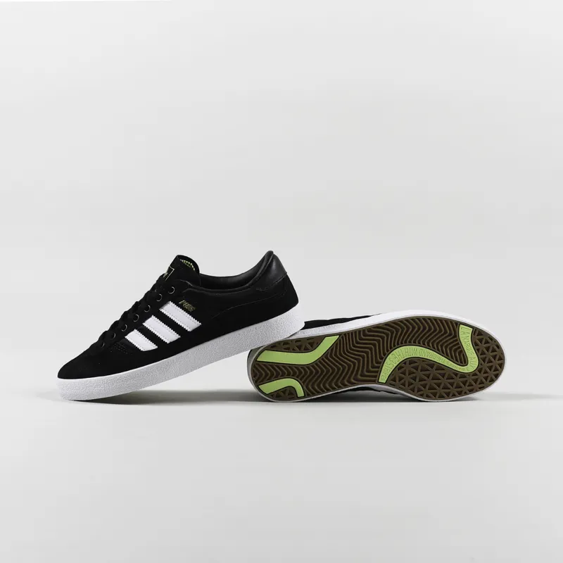 Adidas Skateboarding Puig Indoor Shoes Black White Lime-1