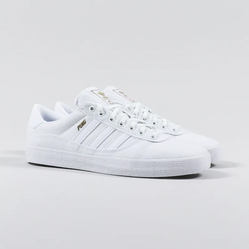 adidas all white skate shoes