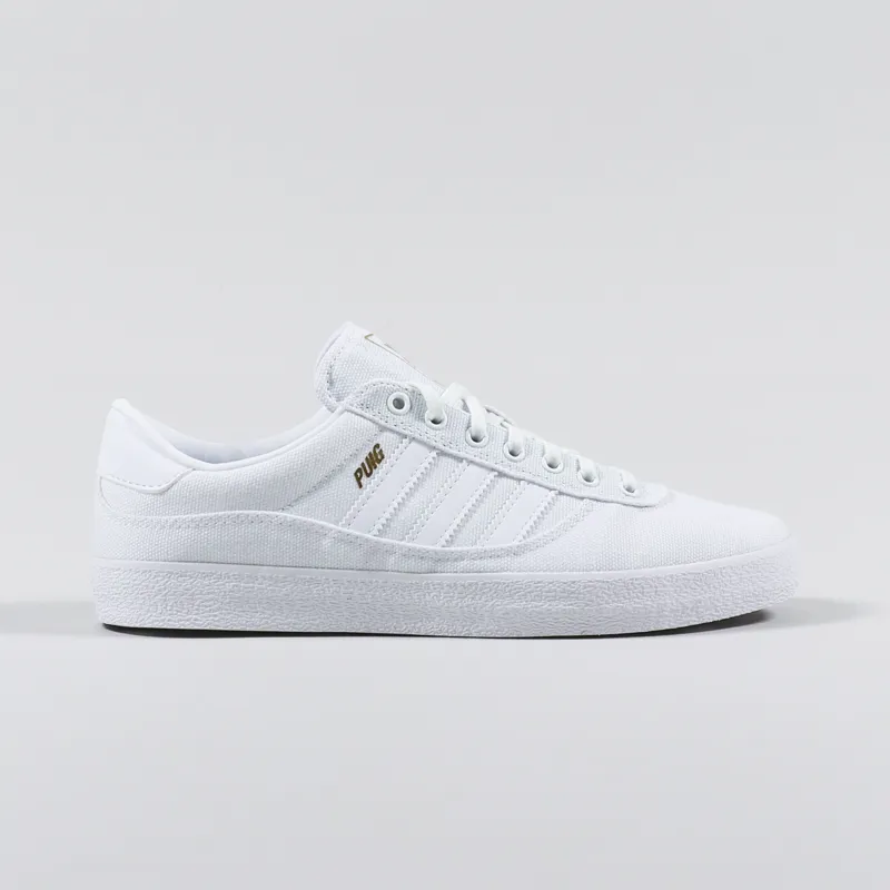 Adidas Mens Skateboarding Puig Indoor Trainers Suede Shoes White