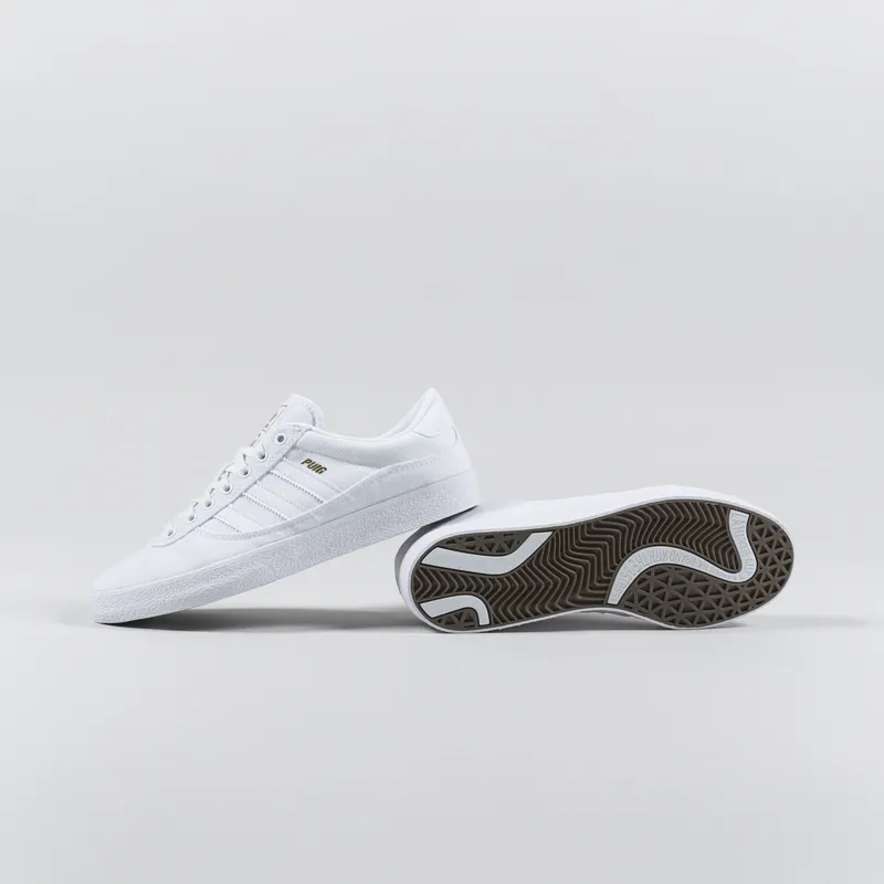 Adidas Skateboarding Puig Indoor Shoes White White Gum-1