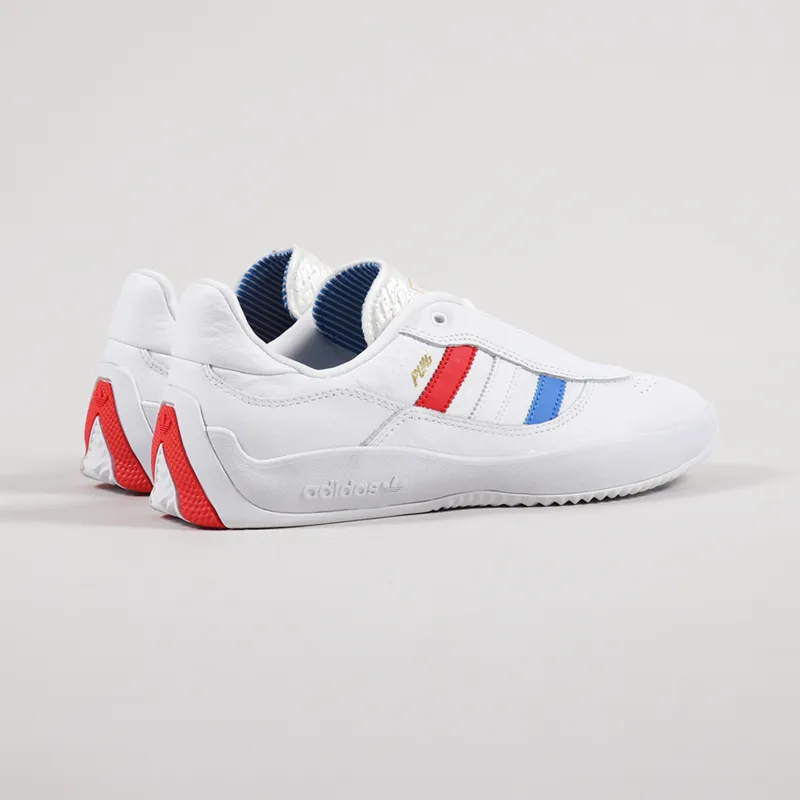 Adidas Skateboarding Puig Shoes White Blue Red-2