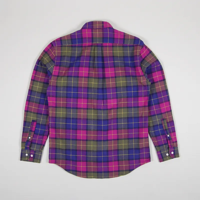 Portuguese Flannel Purple Check Shirt Purple-1