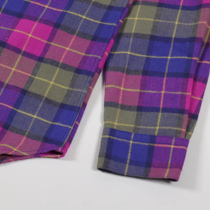 Portuguese Flannel Purple Check Shirt Purple-7