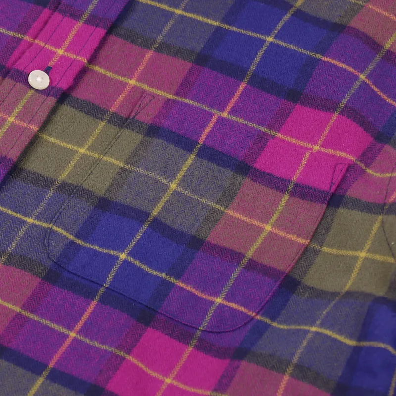 Portuguese Flannel Purple Check Shirt Purple-6