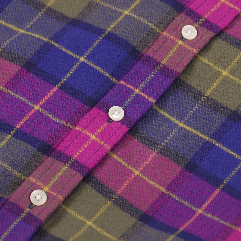 Portuguese Flannel Purple Check Shirt Purple-5