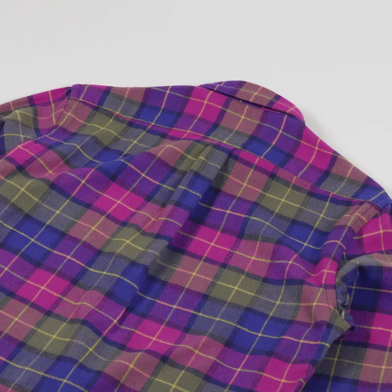 Portuguese Flannel Purple Check Shirt Purple-8