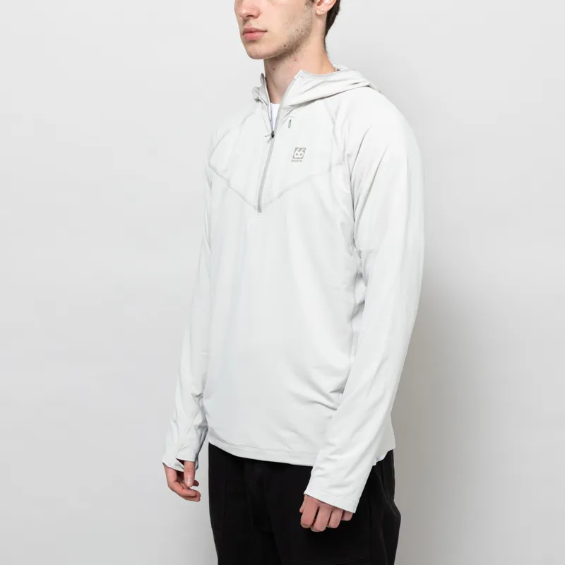 66 North Ljosufjoll Hoodie Dark Stone-1