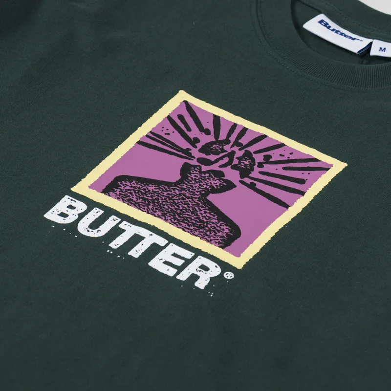 Butter Goods Explosion T Shirt Dark Forest-2
