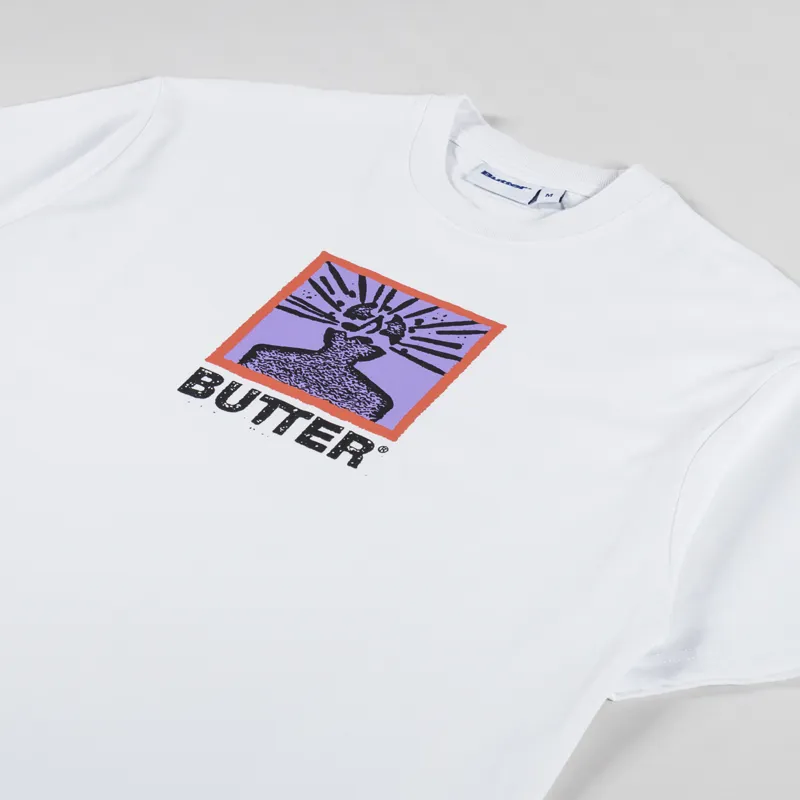 Butter Goods Explosion T Shirt White-1
