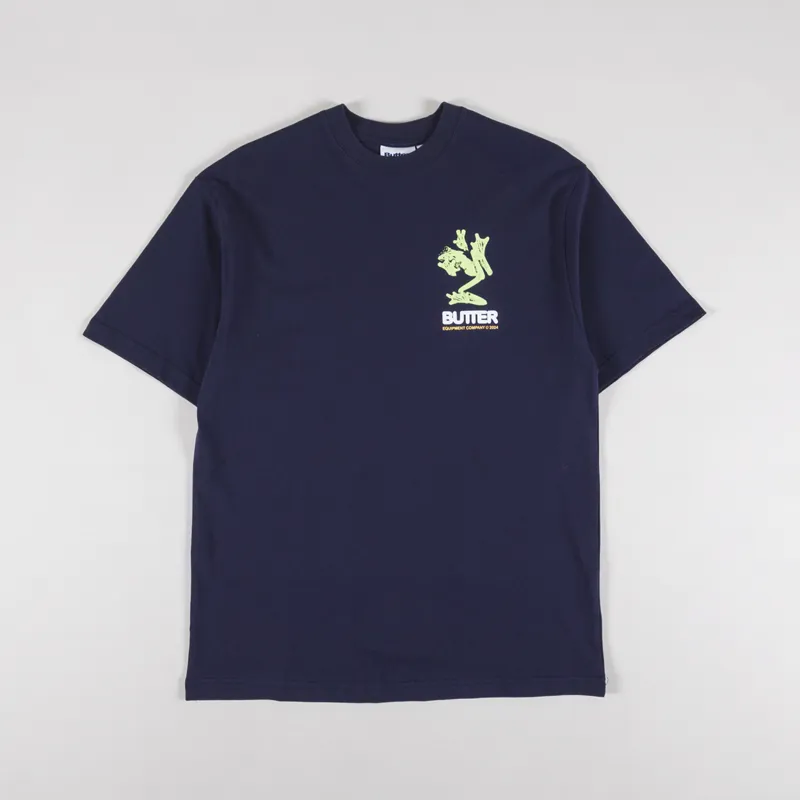 Butter Goods Amphibian T Shirt Navy-1