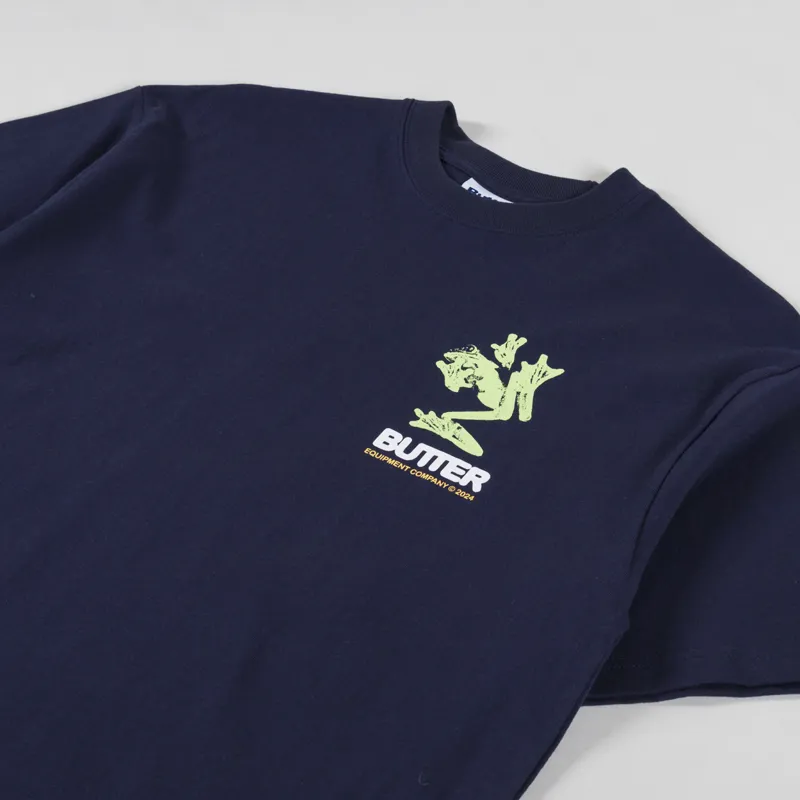 Butter Goods Amphibian T Shirt Navy-3