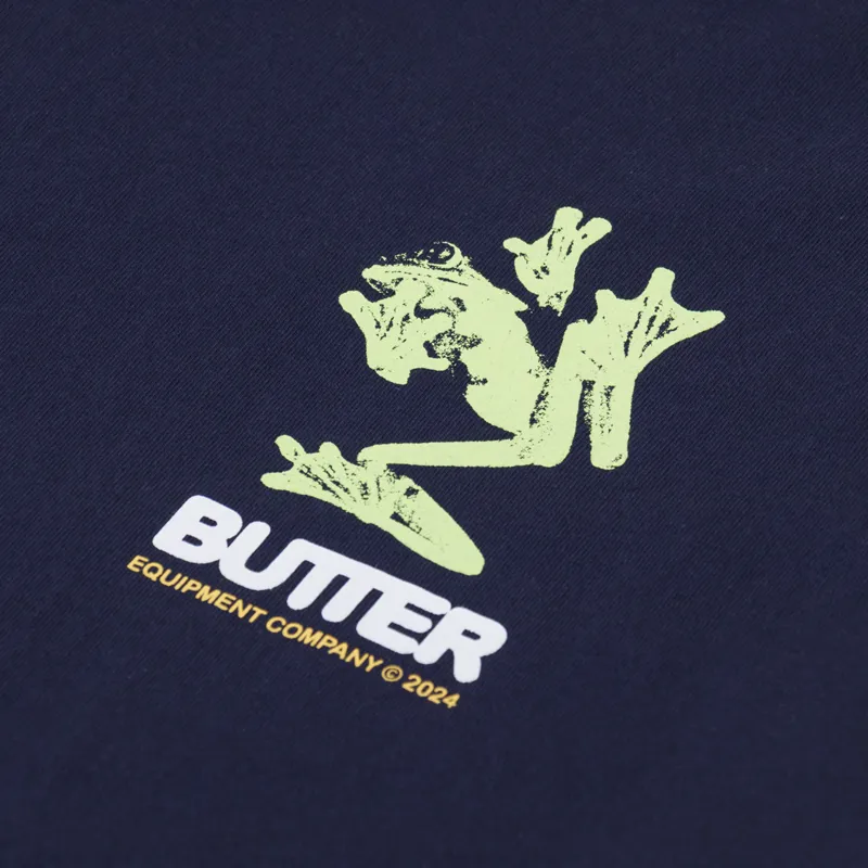 Butter Goods Amphibian T Shirt Navy-5