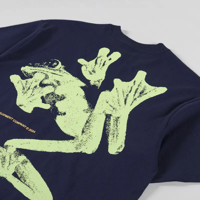 Butter Goods Amphibian T Shirt Navy-2