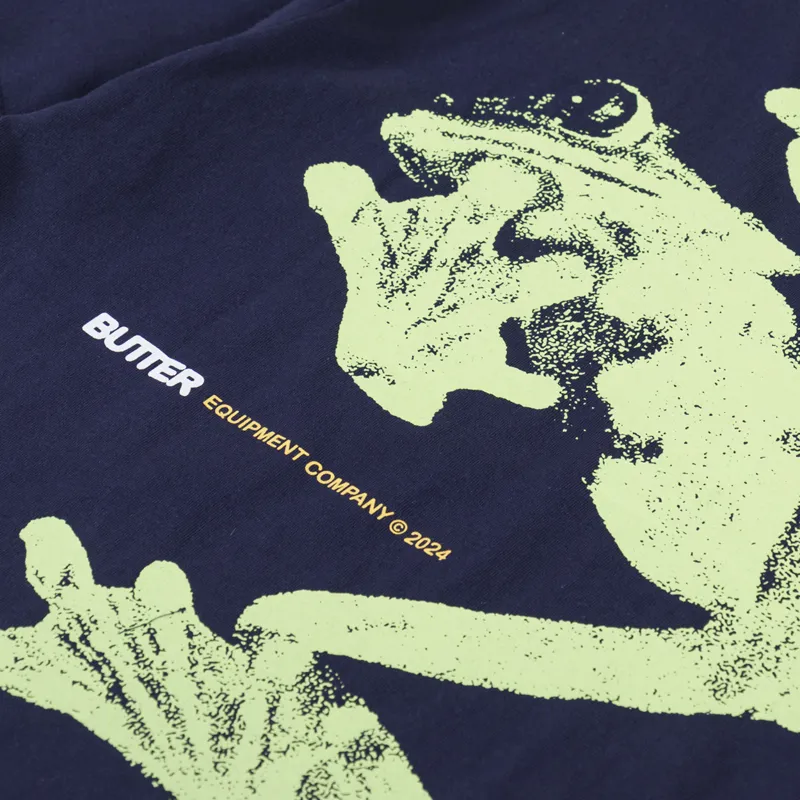 Butter Goods Amphibian T Shirt Navy-4