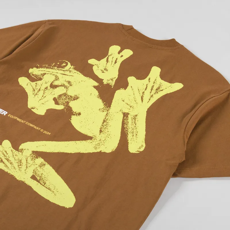 Butter Goods Amphibian T Shirt Oak Brown-2
