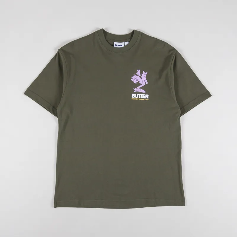 Butter Goods Amphibian T Shirt Army-1