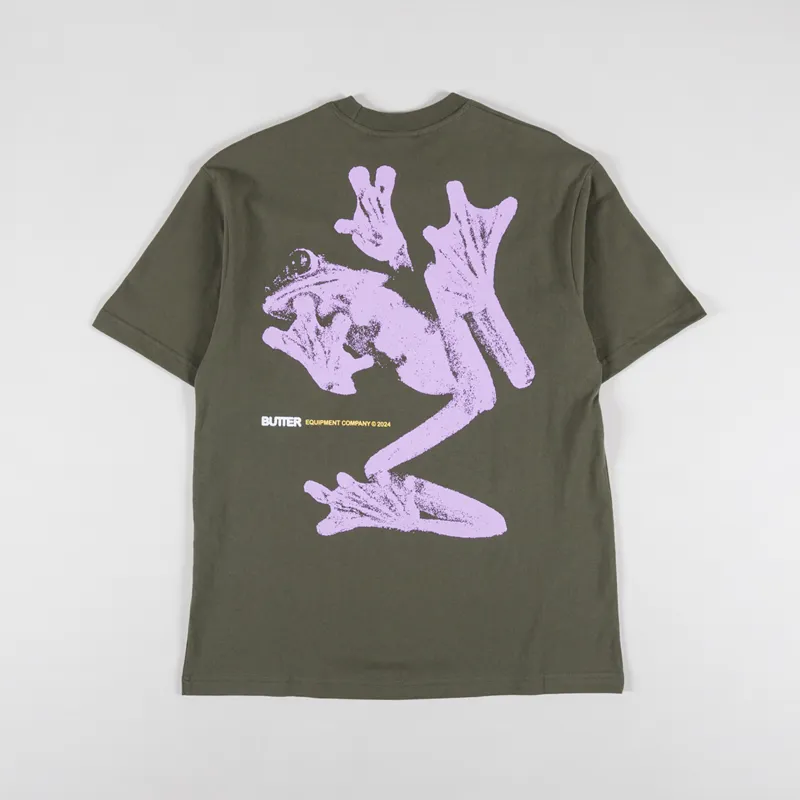 Butter Goods Amphibian T Shirt Army
