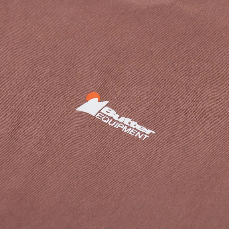 Butter Goods Distressed Pigment Dye T Shirt Rust-2