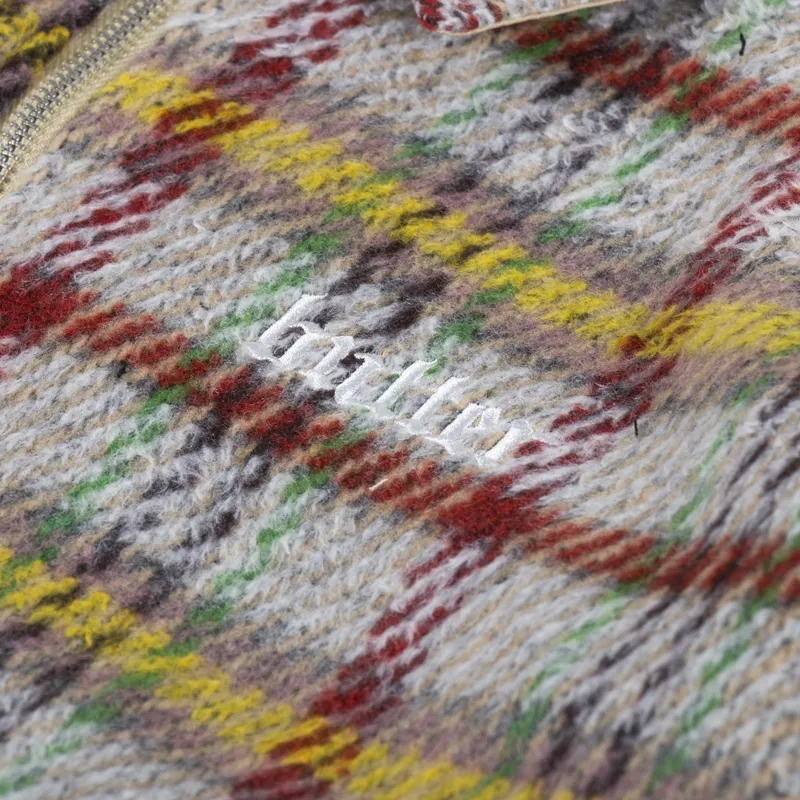 Butter Goods Heavy Plaid Jacket Maroon Green Yellow-6