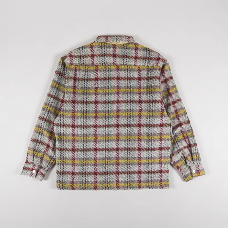Butter Goods Heavy Plaid Jacket Maroon Green Yellow-2