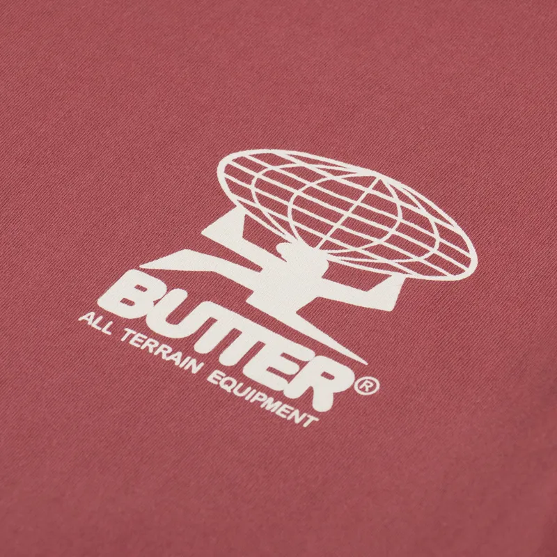 Butter Goods All Terrain T Shirt Rhubarb-5