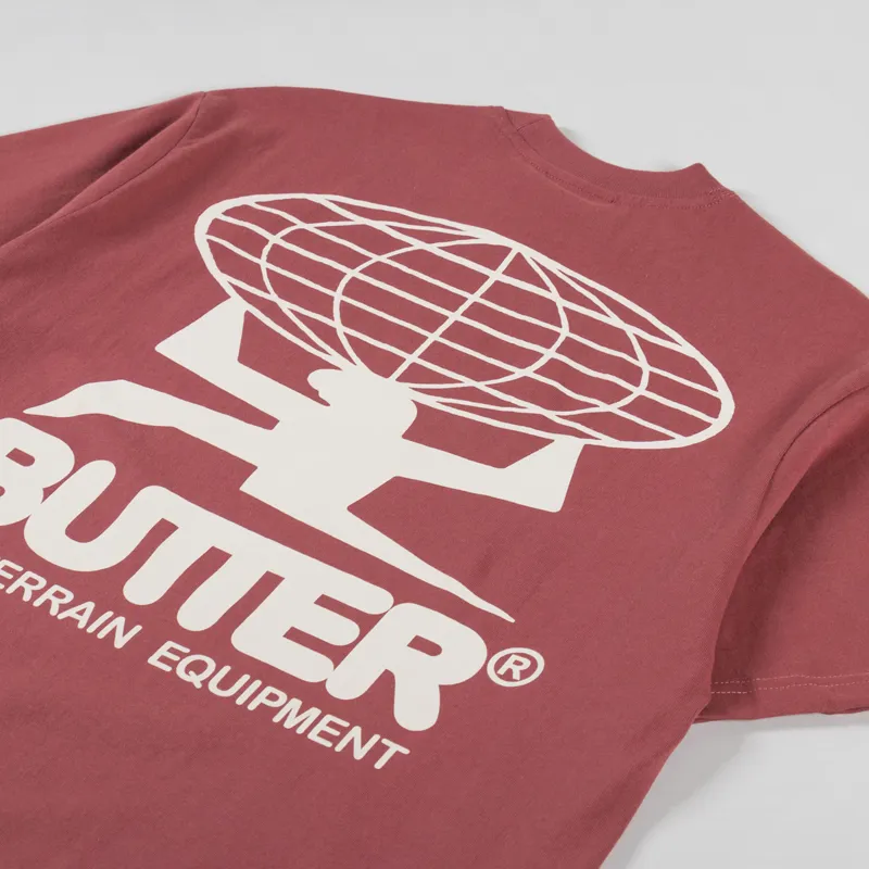 Butter Goods All Terrain T Shirt Rhubarb-2