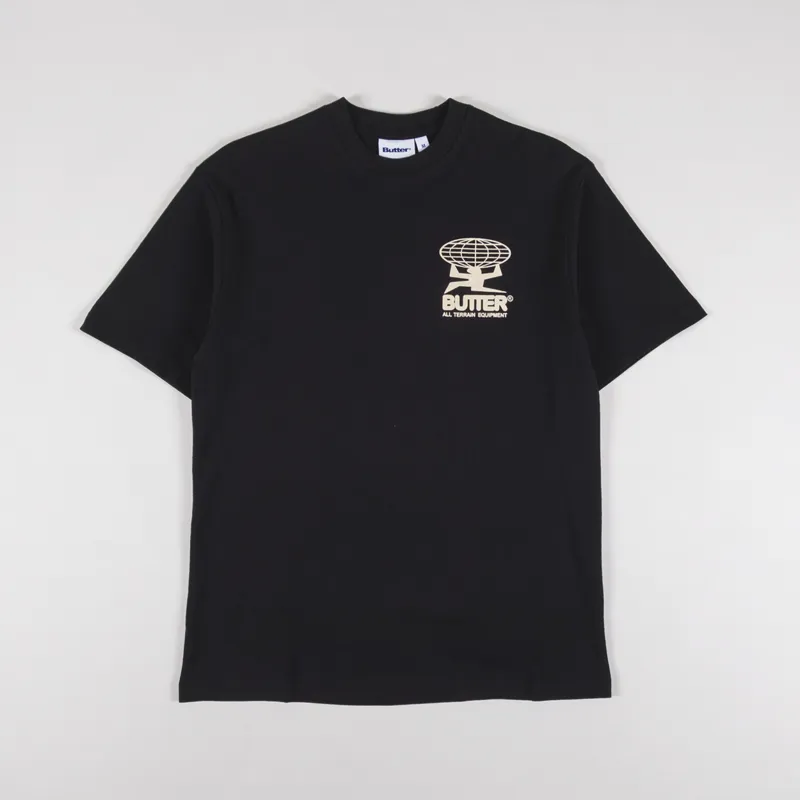 Butter Goods All Terrain T Shirt Black-1