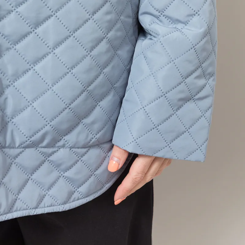 Stella Nova Womens Oversized Quilted Sailor Coat Blue-6