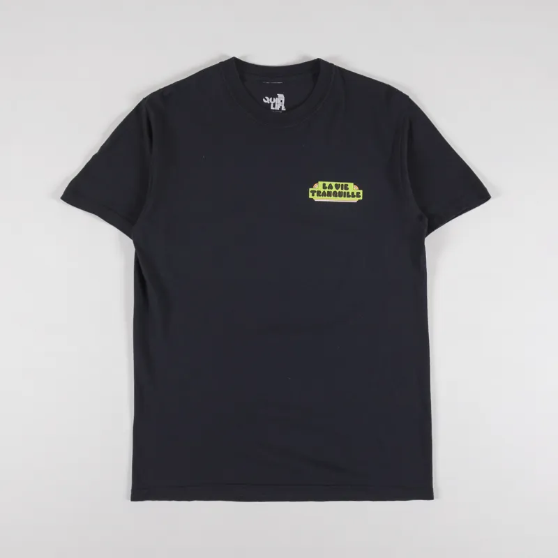 The Quiet Life Hickson La Vie Tranquille T Shirt Black-1