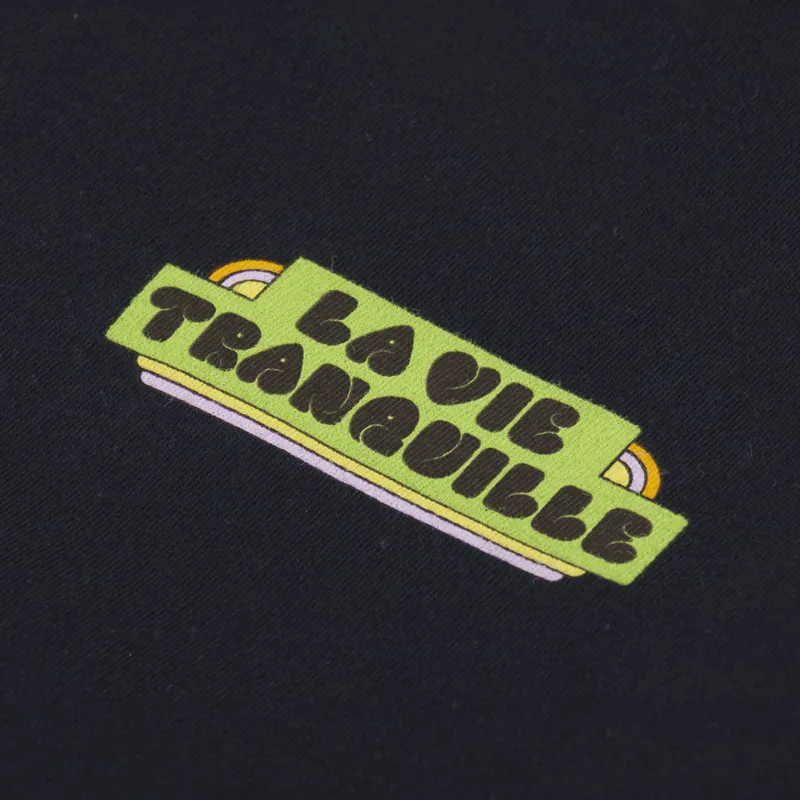 The Quiet Life Hickson La Vie Tranquille T Shirt Black-5