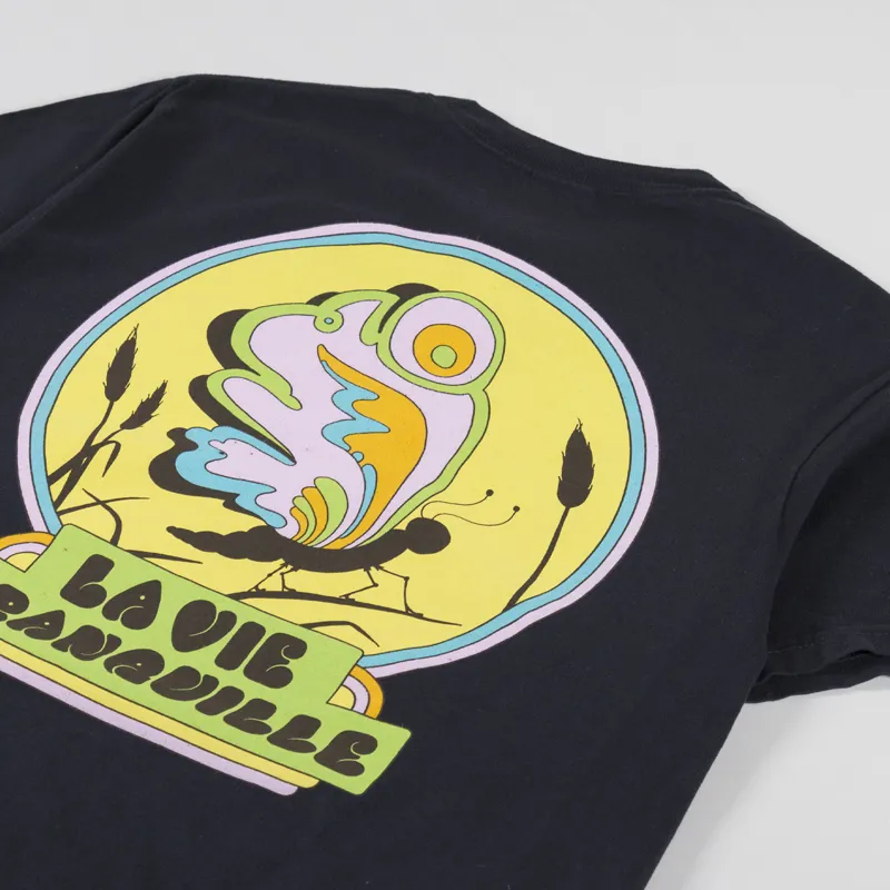 The Quiet Life Hickson La Vie Tranquille T Shirt Black-2