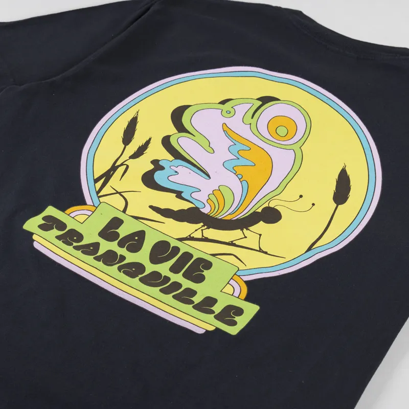 The Quiet Life Hickson La Vie Tranquille T Shirt Black-4