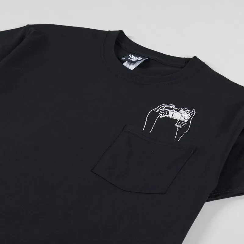 The Quiet Life Marx Camera Club Pocket T Shirt Black-3