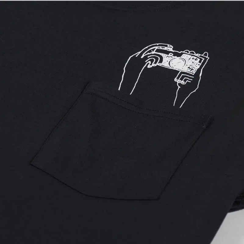 The Quiet Life Marx Camera Club Pocket T Shirt Black-5