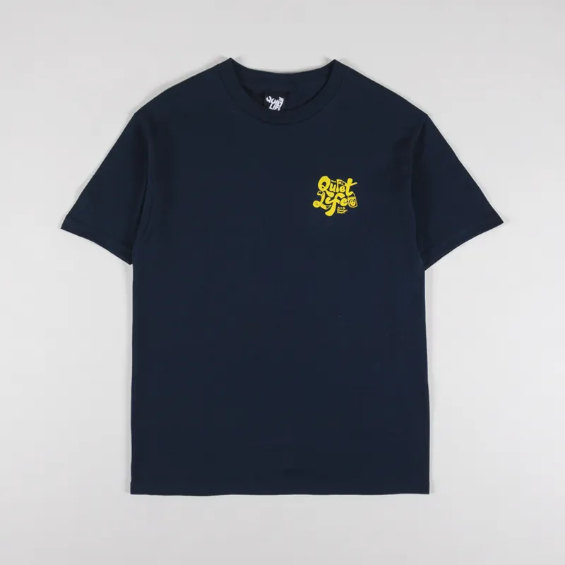 The Quiet Life Design Department T Shirt Navy-1