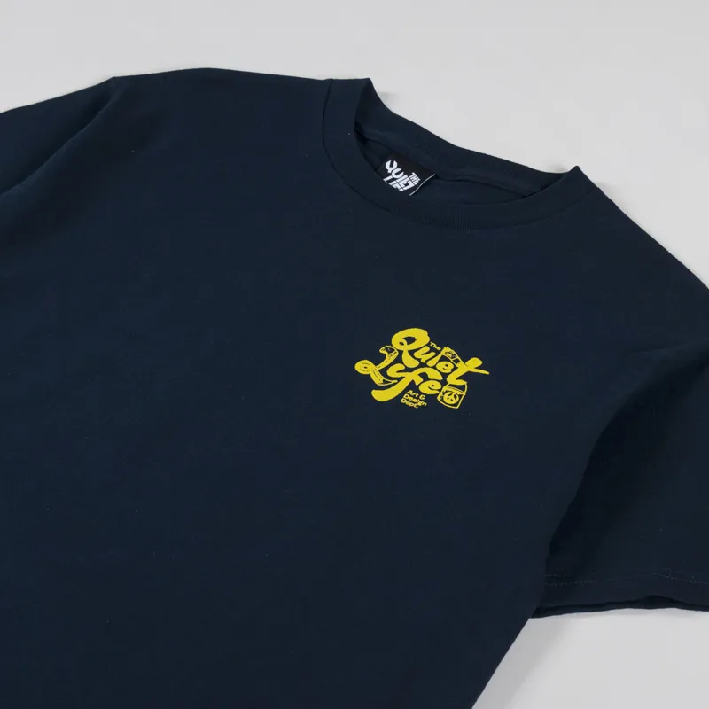 The Quiet Life Design Department T Shirt Navy-3