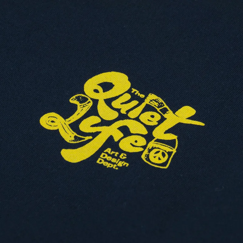 The Quiet Life Design Department T Shirt Navy-5