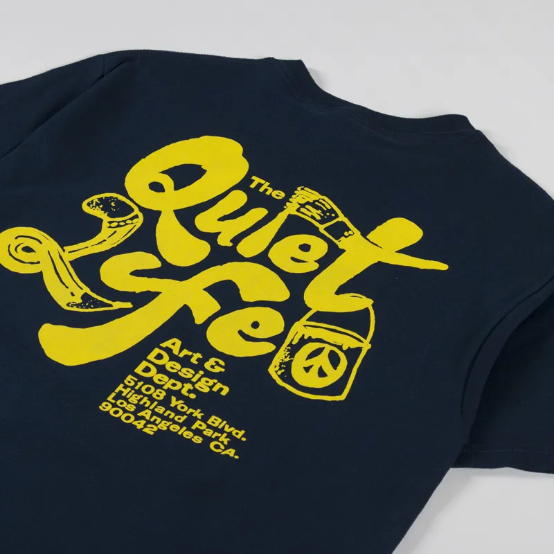 The Quiet Life Design Department T Shirt Navy-2
