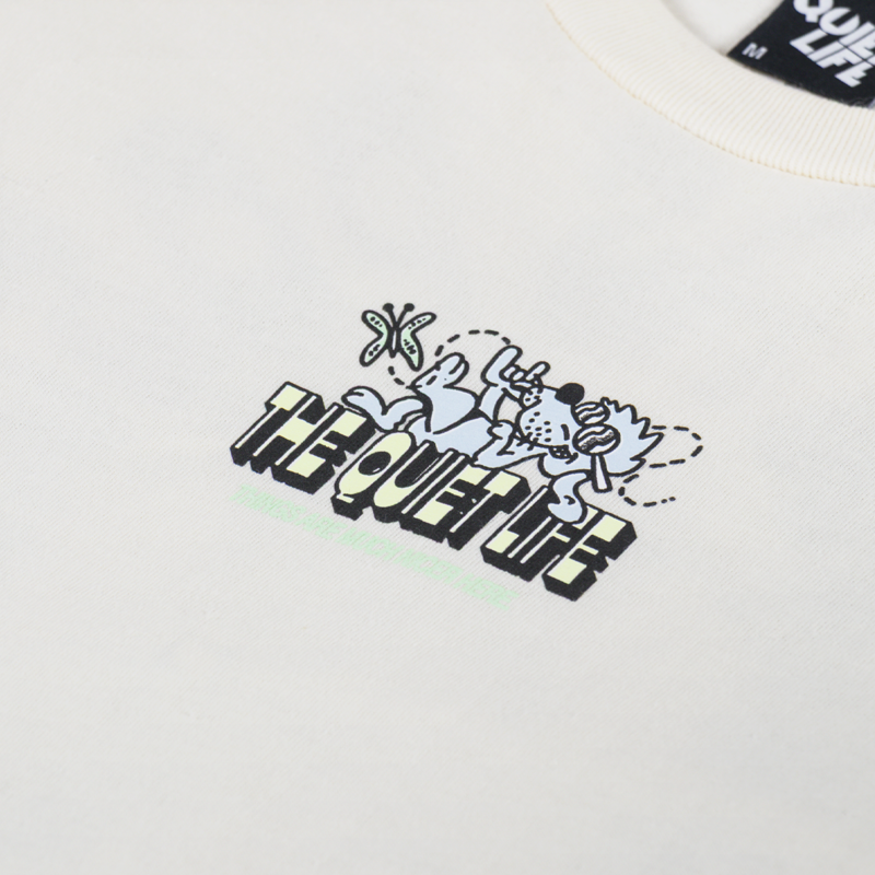 The Quiet Life As Slow As Possible T Shirt Cream-5
