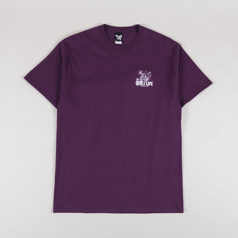 The Quiet Life Turtle Music T Shirt Eggplant-1
