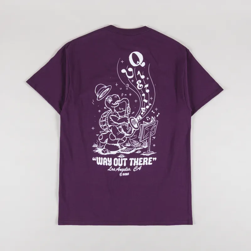 The Quiet Life Turtle Music T Shirt Eggplant