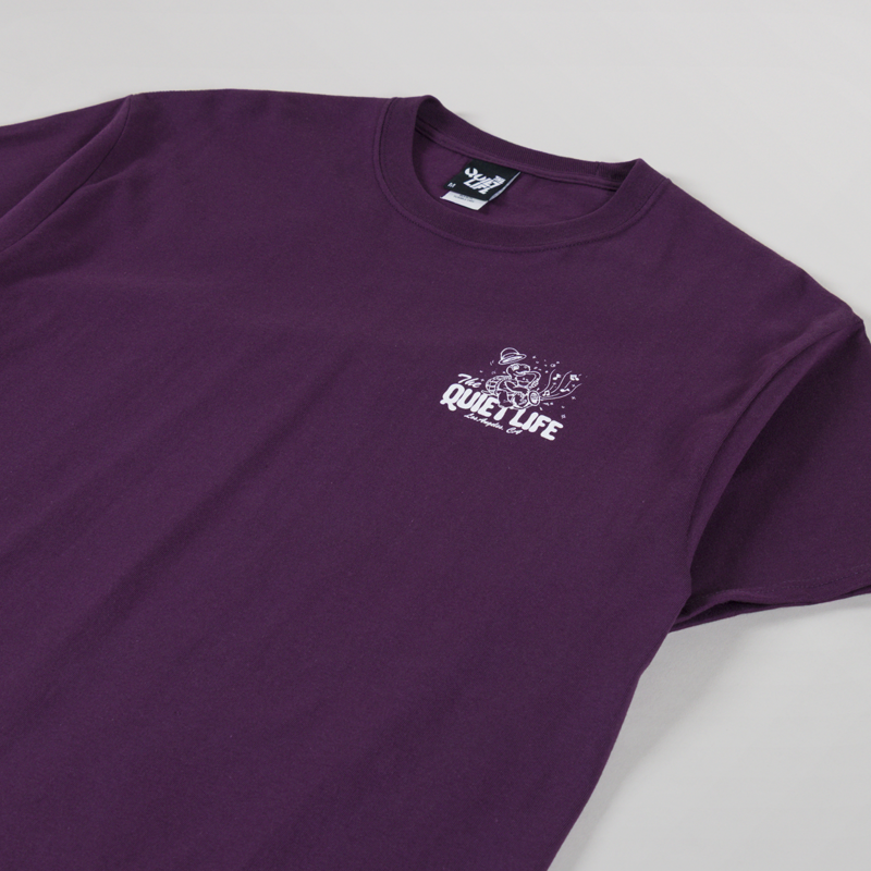 The Quiet Life Turtle Music T Shirt Eggplant-3