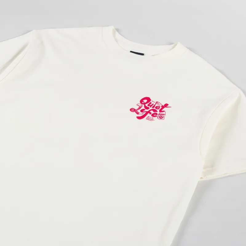 The Quiet Life Design Dept T Shirt Cream-3
