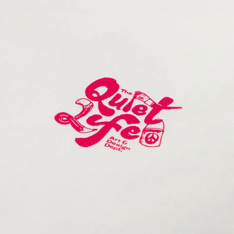 The Quiet Life Design Dept T Shirt Cream-5