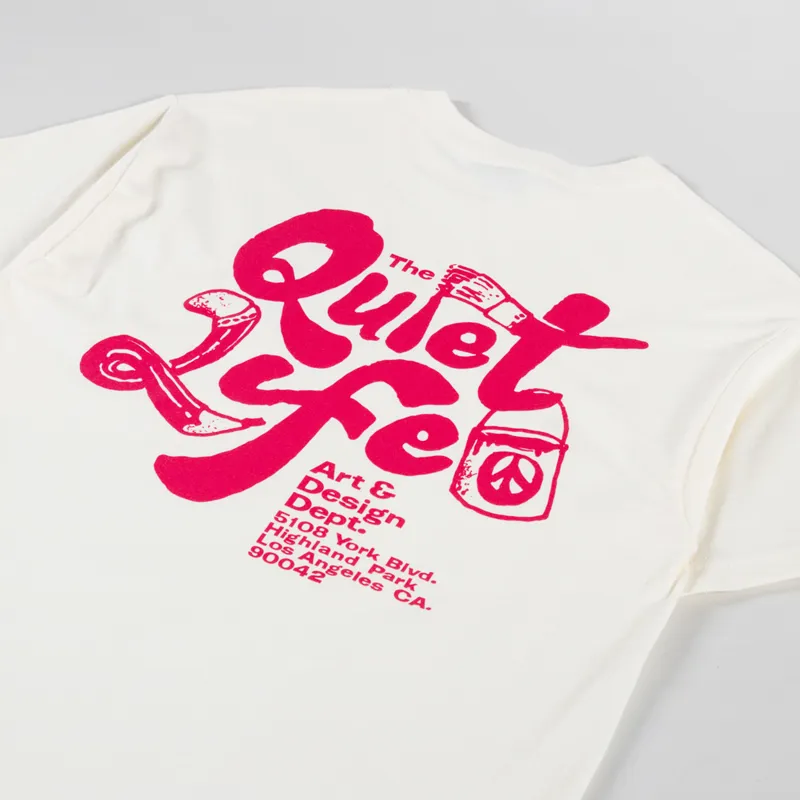 The Quiet Life Design Dept T Shirt Cream-2